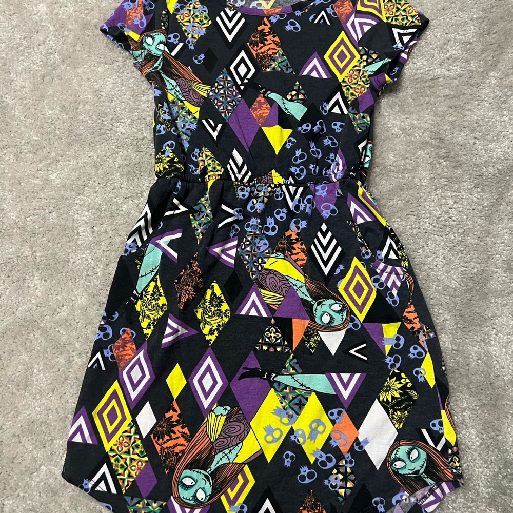 LuLaRoe Kids Dress with Geometric Patterns